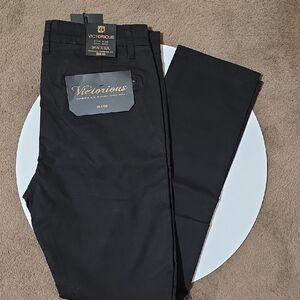 Victorious Men's Black Dress Pants